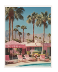 Pink Palm Spring Print