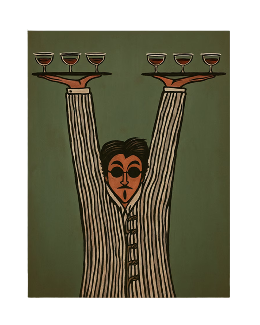 Elegant Waiter Print