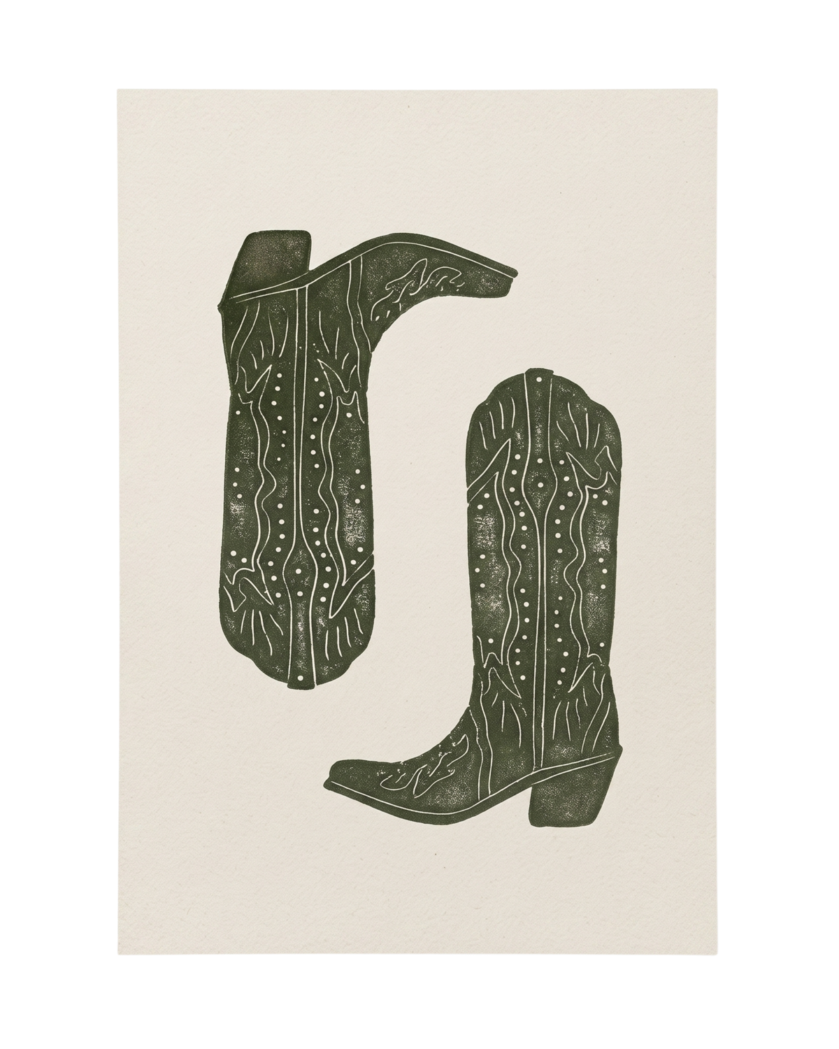 Cowboy Boots Print