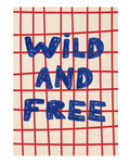 Wild And Free (Red+Blue) Print