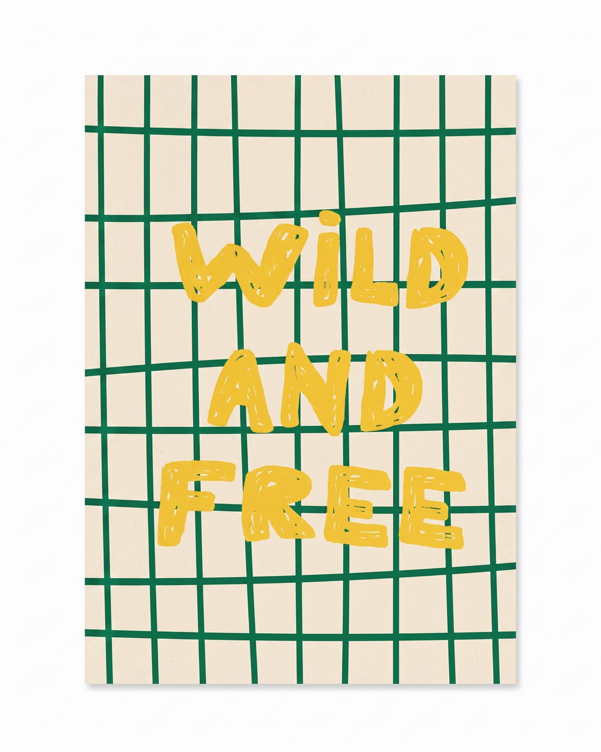 Wild And Free (Yellow+Green) Print