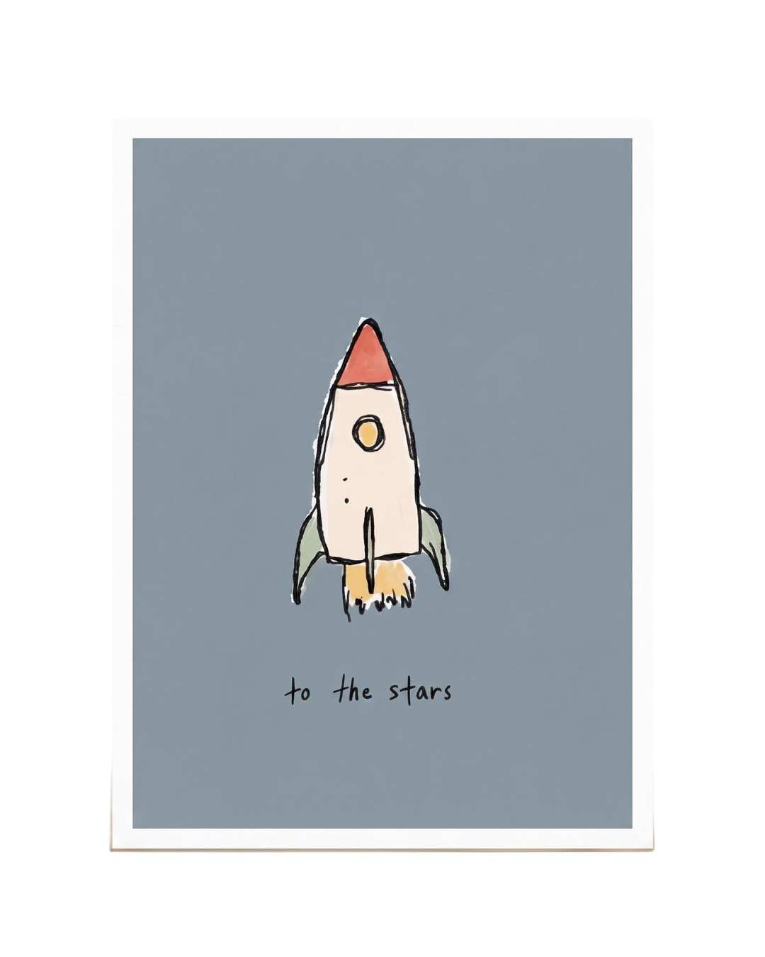 Curious Rocket Launch Print