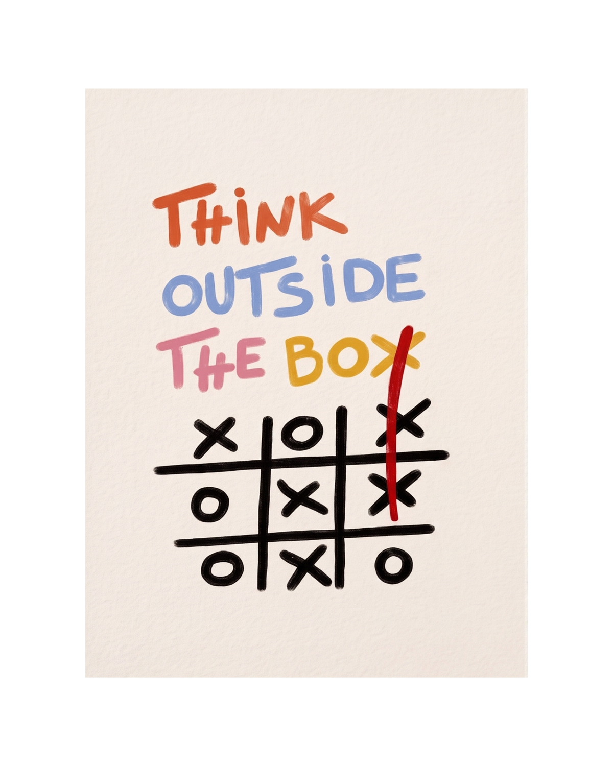 Think Outside The Box Print