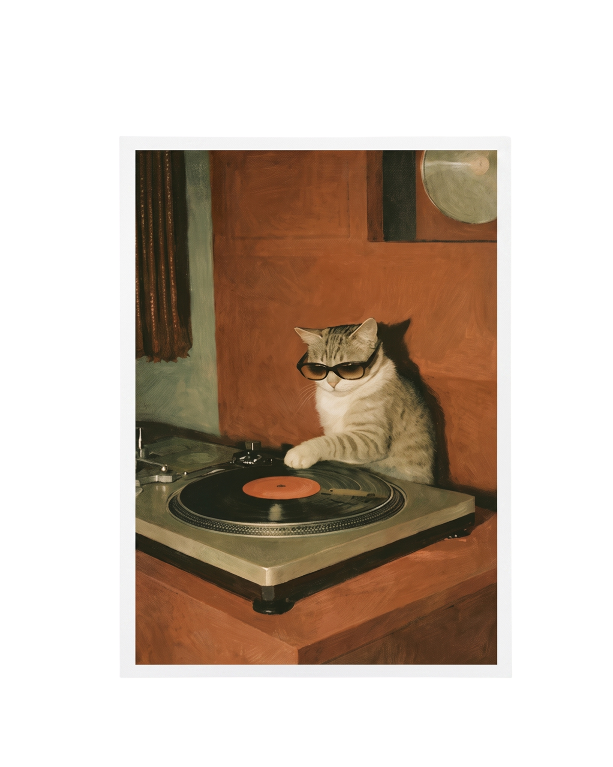 DJ Cat Print